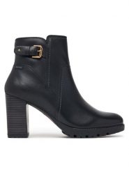 Pikolinos Botki Connelly W7M-8730 Czarny. Czarne botki damskie Pikolinos, ze skóry, bez obcasa, na słupku, bez zapięcia. Za 799.99 zł.