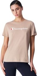 Champion Koszulka damska Champion SS Tee beżowa 117534 MS079 L. Brązowe t-shirty damskie Champion, l, bez wzorów, bez kołnierzyka. Za 113.48 zł.