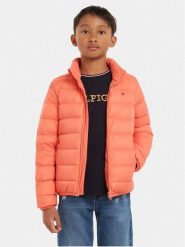 Tommy Hilfiger Kurtka puchowa Essential KS0KS00440 D Różowy Regular Fit. Czerwone kurtki i płaszcze dla dziewczynek Tommy Hilfiger, bez wzorów, z puchu, bez kaptura. Za 589.99 zł.