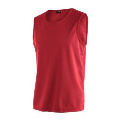 Tank top Maier Sports Peter. Czerwone t-shirty męskie Maier Sports, l, bez wzorów, z materiału, klasyczne, bez kołnierzyka. Za 184.50 zł.