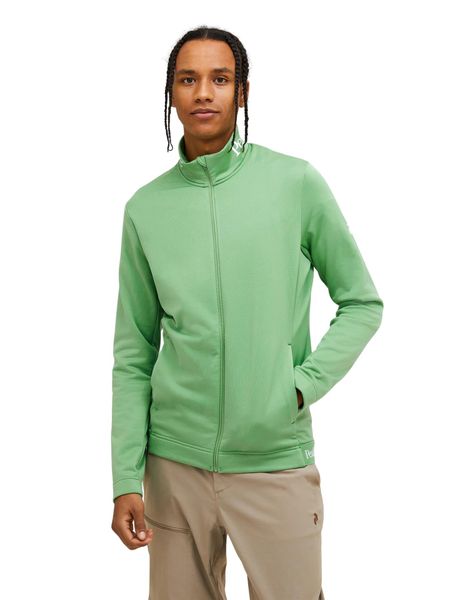 Bluza Peak Performance męska Rider Tech Zip Jacket zielona - M. Zielone bluzy męskie Peak Performance, l, bez wzorów, z materiału, bez kaptura, do biegania. Za 589.00 zł.