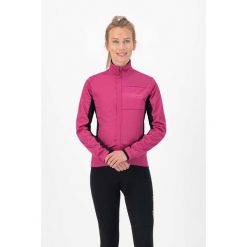 Softshelowa kurtka rowerowa damska Rogelli BARRIER. Czarne kurtki damskie Rogelli, l, bez wzorów, z softshellu, bez kaptura. Za 427.00 zł.