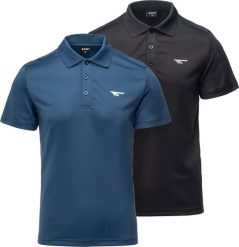 Hitec Męski zestaw koszulek polo Hi-tec HODIN 2 pack black/ensign blue rozmiar L. Czarne koszulki polo męskie HITEC, l, bez wzorów, bez ramiączek. Za 87.13 zł.