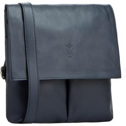 Torebka CREOLE - RBI384 Granat. Niebieskie listonoszki damskie Creole, ze skóry. W wyprzedaży za 159.00 zł.