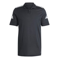 Koszulka męska adidas Squadra 25 Polo. Białe koszulki polo męskie Adidas, m, bez wzorów, bez kołnierzyka, bez ramiączek, do piłki nożnej. Za 87.00 zł.