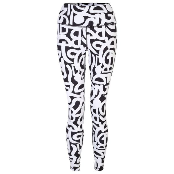 Legginsy Damskie Influential Graffiti. Białe legginsy damskie Dare 2b, bez wzorów, z elastanu, do biegania. Za 224.99 zł.