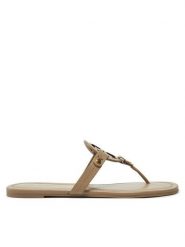 Tory Burch Japonki Miller 151169 Brązowy. Brązowe klapki damskie Tory Burch, bez wzorów, ze skóry, bez obcasa. Za 789.99 zł.
