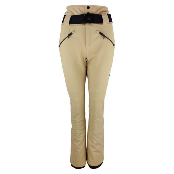 Spodnie narciarskie dla kobiet Peak Mountain Softshell. Brązowe spodnie materiałowe damskie Peak Mountain, na zimę, bez wzorów, z softshellu, sportowe, narciarskie. W wyprzedaży za 531.50 zł.