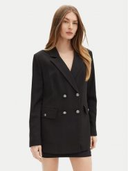 Guess Marynarka W5RN49 WGX02 Czarny Regular Fit. Czarne żakiety damskie Guess, s, z aplikacjami, z syntetyku. Za 409.99 zł.
