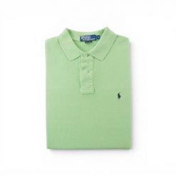 Second life - Koszulka polo męska Polo Ralph Lauren zielona - Stan bardzo dobry. Zielone koszulki polo męskie Ralph Lauren, l, bez wzorów, z jeansu, eleganckie, bez ramiączek. Za 127.76 zł.