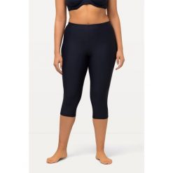 Damskie Rybaczki do pływania do kolan komfortowy stretch. Niebieskie kostiumy jednoczęściowe damskie Ulla Popken, plus size, bez wzorów, z elastanu, sportowe, plus size, do pływania. Za 123.99 zł.