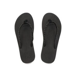 Japonki basenowe damskie Flip Flop Glitter japonki czarne. Czarne klapki damskie Flip Flop, bez wzorów, bez obcasa. Za 77.05 zł.