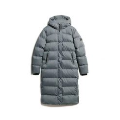 Damska długa kurtka Superdry Longline. Brązowe kurtki damskie Superdry., bez wzorów, z mikrofibry, bez kaptura. Za 771.15 zł.