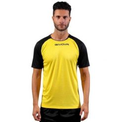 Męska Koszulka Capo Raglan. Czarne koszulki sportowe męskie Givova, m, bez wzorów, bez kołnierzyka, bez ramiączek, trekkingowe. Za 62.99 zł.
