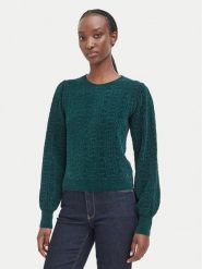Guess Sweter W6BR44 Z1441 Zielony Regular Fit. Zielone swetry damskie Guess, xs, z aplikacjami, z syntetyku, bez kołnierzyka, bez ramiączek, bez kaptura. Za 394.99 zł.