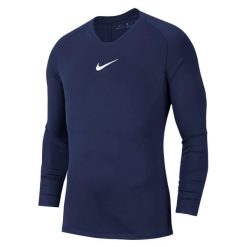 Bluza Męska Park DriFIT Base Layer Top. Niebieskie bluzy męskie Nike, m, bez wzorów, z poliesteru, bez kaptura. Za 138.99 zł.