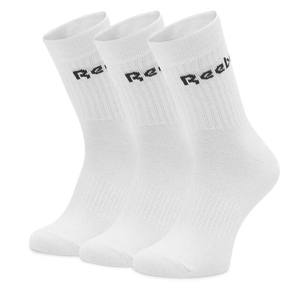 Skarpety długie Reebok. Białe skarpety męskie Reebok, bez wzorów. Za 24.99 zł.