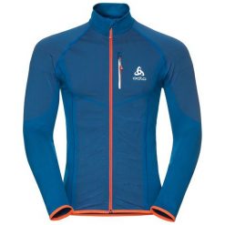 Odlo Bluza męska Midlayer full zip VELOCITY niebieska r. L (612302). Bluzy męskie Odlo. Za 208.81 zł.