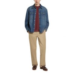 Koszula Dickies Mechanic Khaki. Niebieskie koszule męskie Dickies, bez wzorów, bez kołnierzyka, bez ramiączek. W wyprzedaży za 323.80 zł.