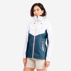 Kurtka żeglarska damska Tribord Sailing 100. Białe kurtki damskie TRIBORD, s, bez wzorów, z materiału, bez kaptura. Za 129.99 zł.