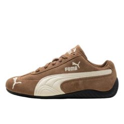 Buty do chodzenia dla dorosłych Puma Speedcat Archive Haute Coffee Frosted Ivory. Brązowe obuwie sportowe damskie Puma, bez wzorów, z zamszu, trekkingowe. Za 859.49 zł.