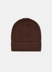 PAKO LORENTE – Brązowa bawełniana czapka męska. Brązowe czapki i kapelusze męskie Pako Lorente, na zimę, bez wzorów, z bawełny. Za 59.99 zł.