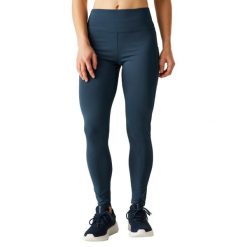 Legginsy Damskie Influential II. Niebieskie legginsy damskie Regatta, bez wzorów, z materiału, długie, na fitness i siłownię. Za 69.99 zł.