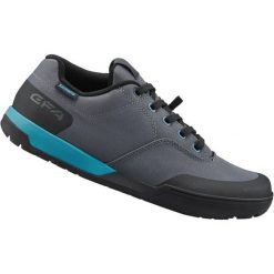 Buty do jazdy terenowej GF400W, szare. Szare obuwie sportowe damskie Shimano, bez wzorów, z gumy, rowerowe. Za 485.60 zł.