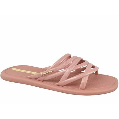 Klapki damskie Ipanema 83606AW818. Czerwone klapki damskie Ipanema, bez wzorów, z materiału, sportowe, bez obcasa. Za 67.99 zł.