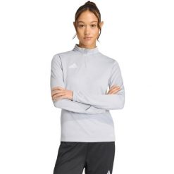 Bluza damska adidas Entrada 26 Training Top. Szare bluzy damskie Adidas, bez wzorów, z materiału, bez kaptura, na fitness i siłownię, climacool (adidas). Za 121.99 zł.