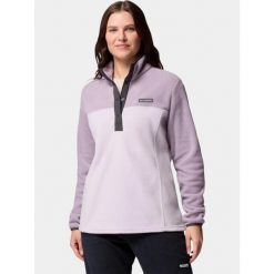 Sweter Damski Columbia Benton Springs 1/2 Snap II. Fioletowe swetry damskie Columbia, bez wzorów, z materiału, sportowe, bez kołnierzyka, bez ramiączek, bez kaptura. Za 219.00 zł.