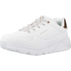 Buty Kobieta Skechers Uno Lite biały. Białe obuwie sportowe damskie Skechers, bez wzorów, z materiału, trekkingowe, Skechers Sport. Za 271.00 zł.