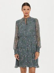 ONLY Sukienka codzienna Tessa Eliza 15303601 Zielony Regular Fit. Zielone sukienki damskie Only, na co dzień, l, bez wzorów, z syntetyku, bez kołnierzyka, bez ramiączek, proste. Za 129.99 zł.