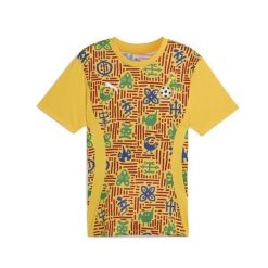 Męska koszulka przedmeczowa Ghana PUMA Yellow Sizzle Intense Red. Czerwone koszulki sportowe męskie Puma, m, bez wzorów, bez kołnierzyka, bez ramiączek, do piłki nożnej. Za 255.00 zł.