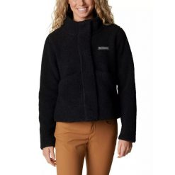 Kurtka uliczna damska Columbia Panorama Snap Fleece. Czarne kurtki damskie Columbia, l, bez wzorów, z polaru, bez kaptura. W wyprzedaży za 373.00 zł.
