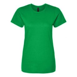 Damska Koszulka Softstyle O Średniej Grubości. Zielone koszulki sportowe damskie Gildan, xl, bez wzorów, sportowe, bez kołnierzyka. Za 33.99 zł.