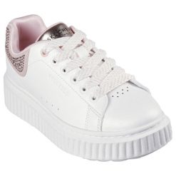 Buty sportowe Sneakersy dziewczęce, Hi Ridge. Białe buty sportowe dziewczęce Skechers, bez wzorów, bez zapięcia, trekkingowe. Za 199.99 zł.