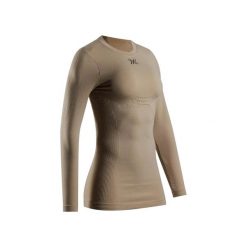 Damska koszulka termoaktywna X-Bionic Mightywool. Brązowe koszulki sportowe damskie X Bionic, l, bez wzorów, z poliamidu, bez kołnierzyka, bez ramiączek, narciarskie. Za 483.50 zł.