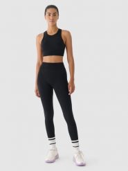 4F Legginsy treningowe bezszwowe 4F x Anna Lewandowska - czarne L/XL. Czarne legginsy damskie 4f, l, bez wzorów, z dzianiny, z podwyższonym stanem, na fitness i siłownię. Za 149.99 zł.