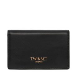 Portfel TWINSET. Czarne portfele damskie Twinset, bez wzorów. Za 359.99 zł.