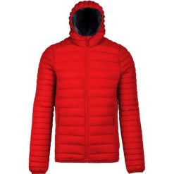 Kurtka puchowa Kariban Légère Capuche. Czerwone kurtki męskie KARIBAN, l, bez wzorów, z poliamidu, eleganckie, bez kaptura. Za 286.50 zł.