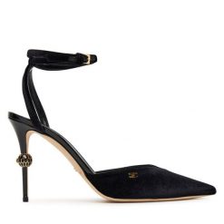 Szpilki Elisabetta Franchi. Czarne szpilki damskie Elisabetta Franchi, bez wzorów, bez obcasa, bez zapięcia. Za 2,219.00 zł.