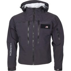 Kurtka wędkarska do brodzenia Taimen Tuul. Czarne kurtki sportowe męskie TAIMEN, l, bez wzorów. Za 599.99 zł.