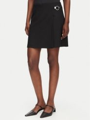 HUGO Spódnica mini Rilasi 50564193 Czarny Regular Fit. Czarne spódnice damskie Hugo, bez wzorów, z syntetyku, mini. Za 679.99 zł.