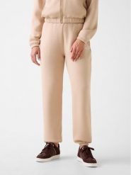 Guess Spodnie materiałowe 169841 Beżowy Slim Fit. Brązowe spodnie dresowe damskie Guess, l, z aplikacjami, z dresówki. Za 349.99 zł.