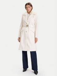 Guess Płaszcz przejściowy W5BL25 W2672 Écru Regular Fit. Płaszcze damskie Guess, xxl, z aplikacjami, z syntetyku, bez kaptura. Za 609.99 zł.