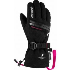 Rękawiczki dla dzieci Reusch Giorgia R-tex® Xt. Czarne rękawiczki dziecięce Reusch, bez wzorów, z materiału. Za 289.90 zł.