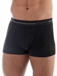 Bokserki sportowe męskie Brubeck BX10430 Comfort Wool. Czarne bokserki męskie Brubeck, m, bez wzorów, z elastanu. Za 75.00 zł.