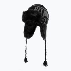 Czapka zimowa męska Pitbull Beanie Mission Bay. Czarne czapki i kapelusze męskie PITBULL, na zimę, bez wzorów, z materiału, sportowe. Za 66.99 zł.