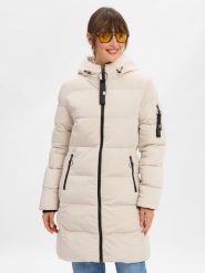 Marie Lund Pikowany płaszcz Kobiety szary, 36. Szare płaszcze damskie Marie Lund, na zimę, bez wzorów, eleganckie, bez kaptura. Za 479.95 zł.